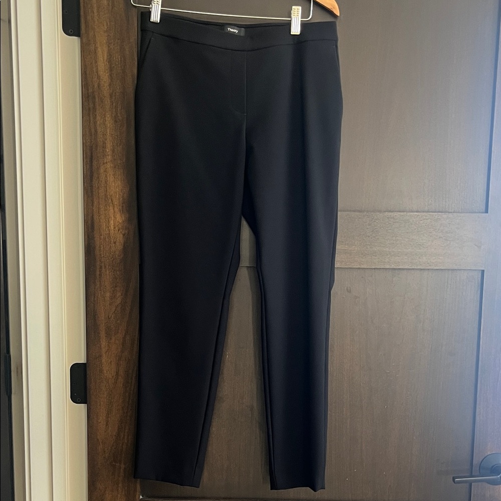 Theory Black Ankle Pants
